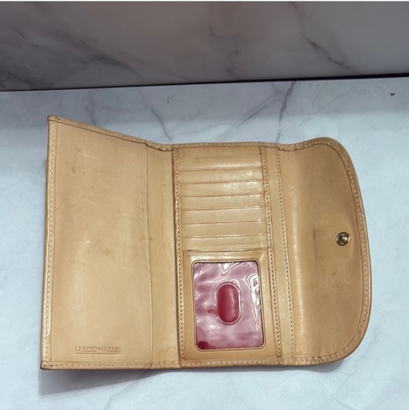 Dooney & Bourke Vintage Splatter Paint Monogram Wallet - Picture 7 of 9